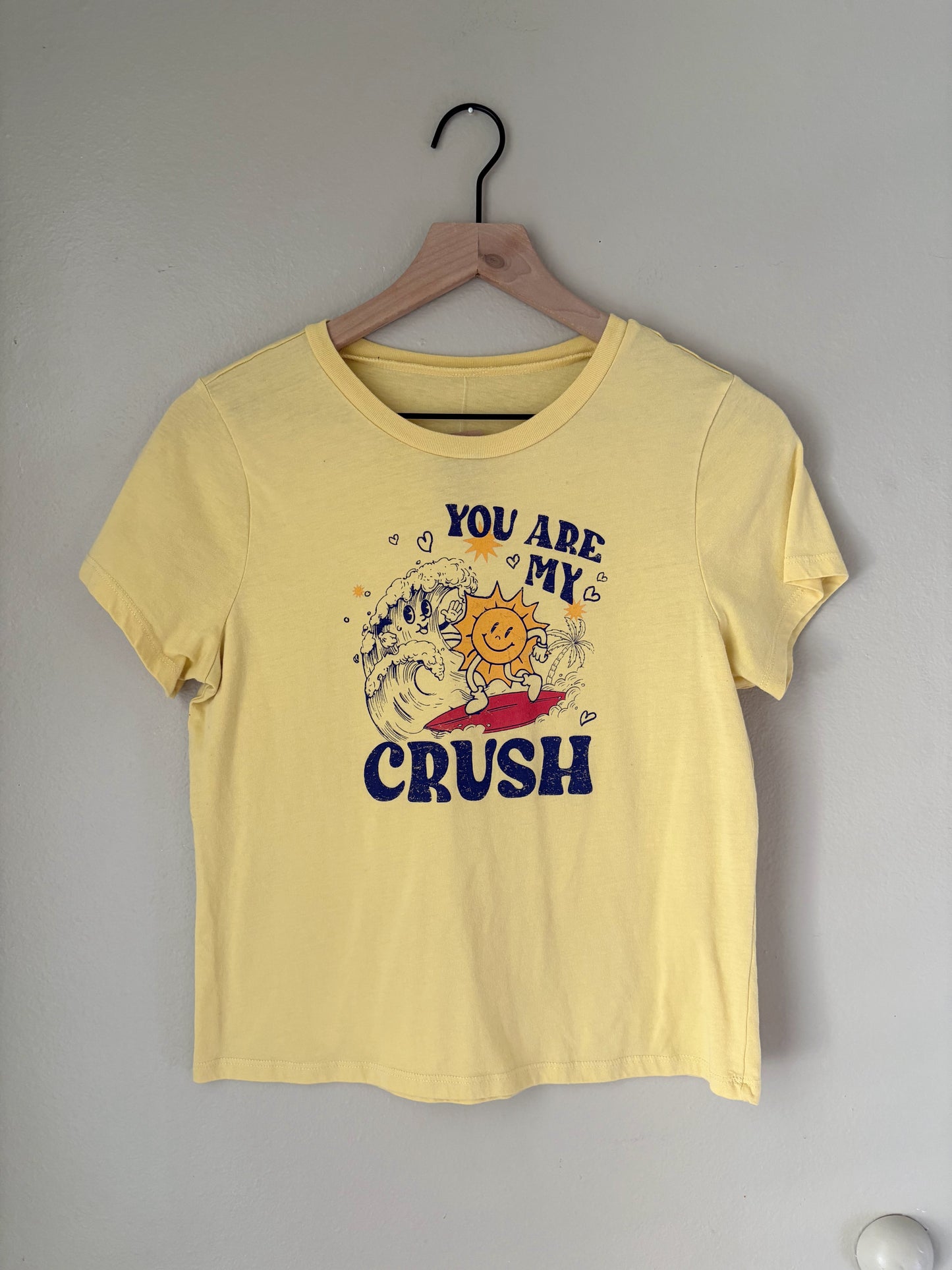 Vintage Style Graphic Mid Crop Top