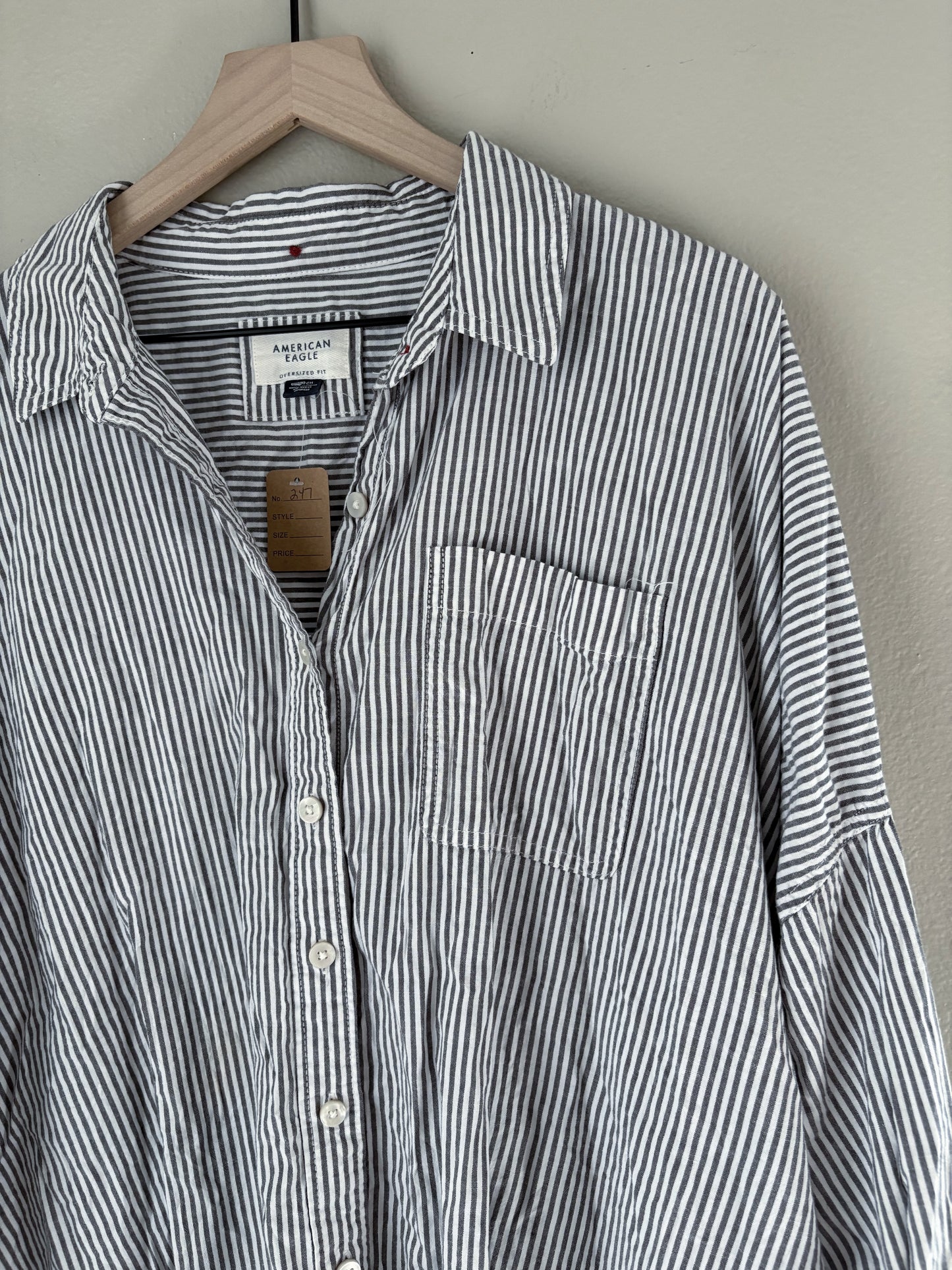 American Eagle Oversized Button Up